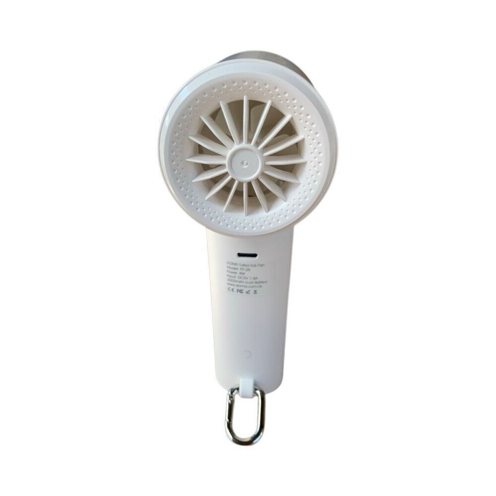 DOMA FF-28 Turbo Ice Handy Portable Mini Fan Rechargeable High Speed White